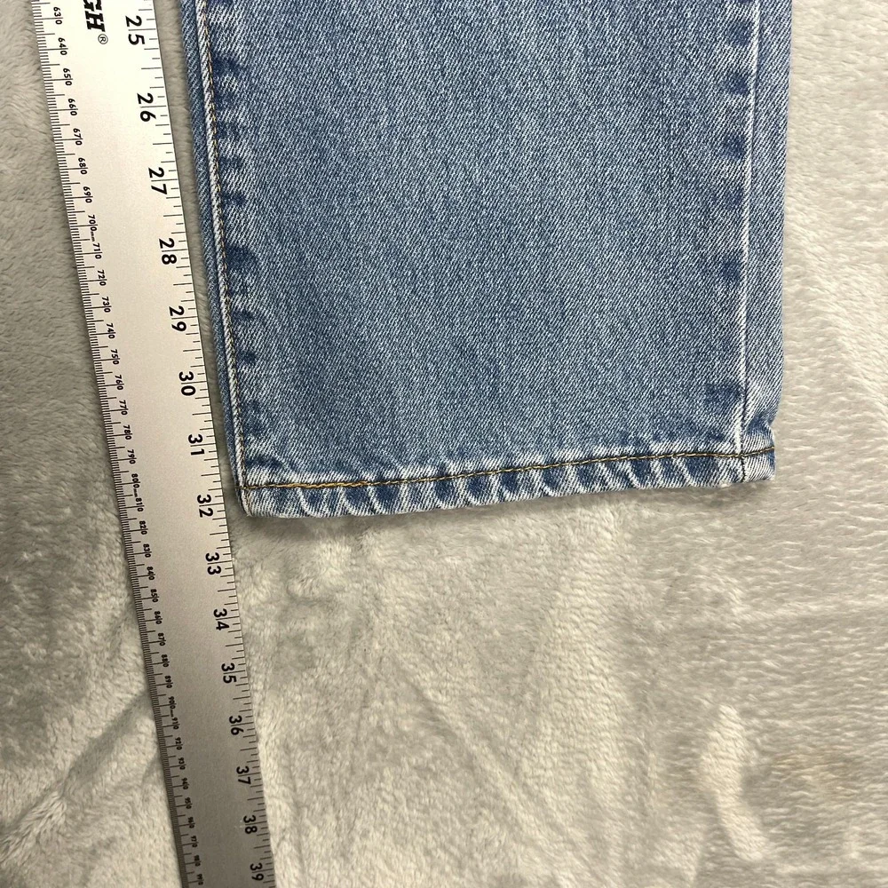 Levi's Jeans Mens 31x32 Blue Denim 517 Medium Wash Distressed Bootcut Leg Grunge